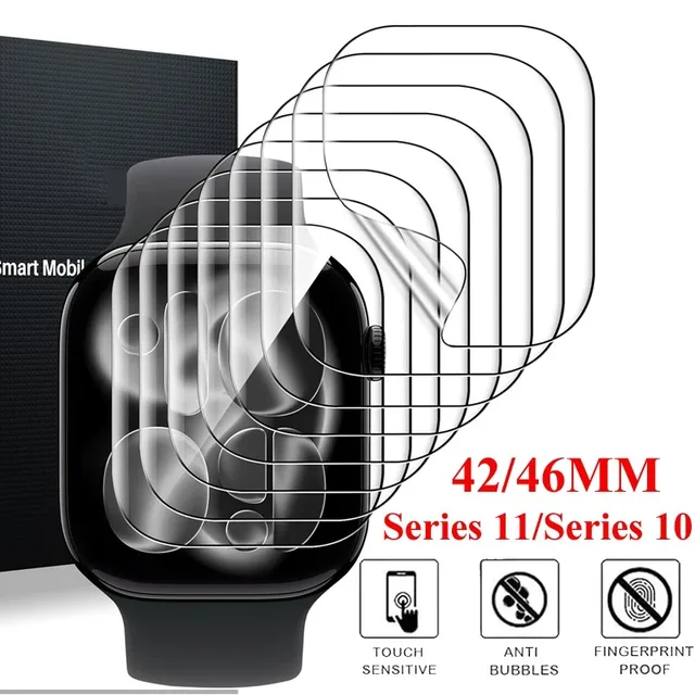 Film Hydrogel souple pour Apple Watch série 10 11 46mm 42mm, Film de protection d'écran en TPU souple pour Apple Watch Ultra 3 2 49mm, 1 à 3 pièces 1