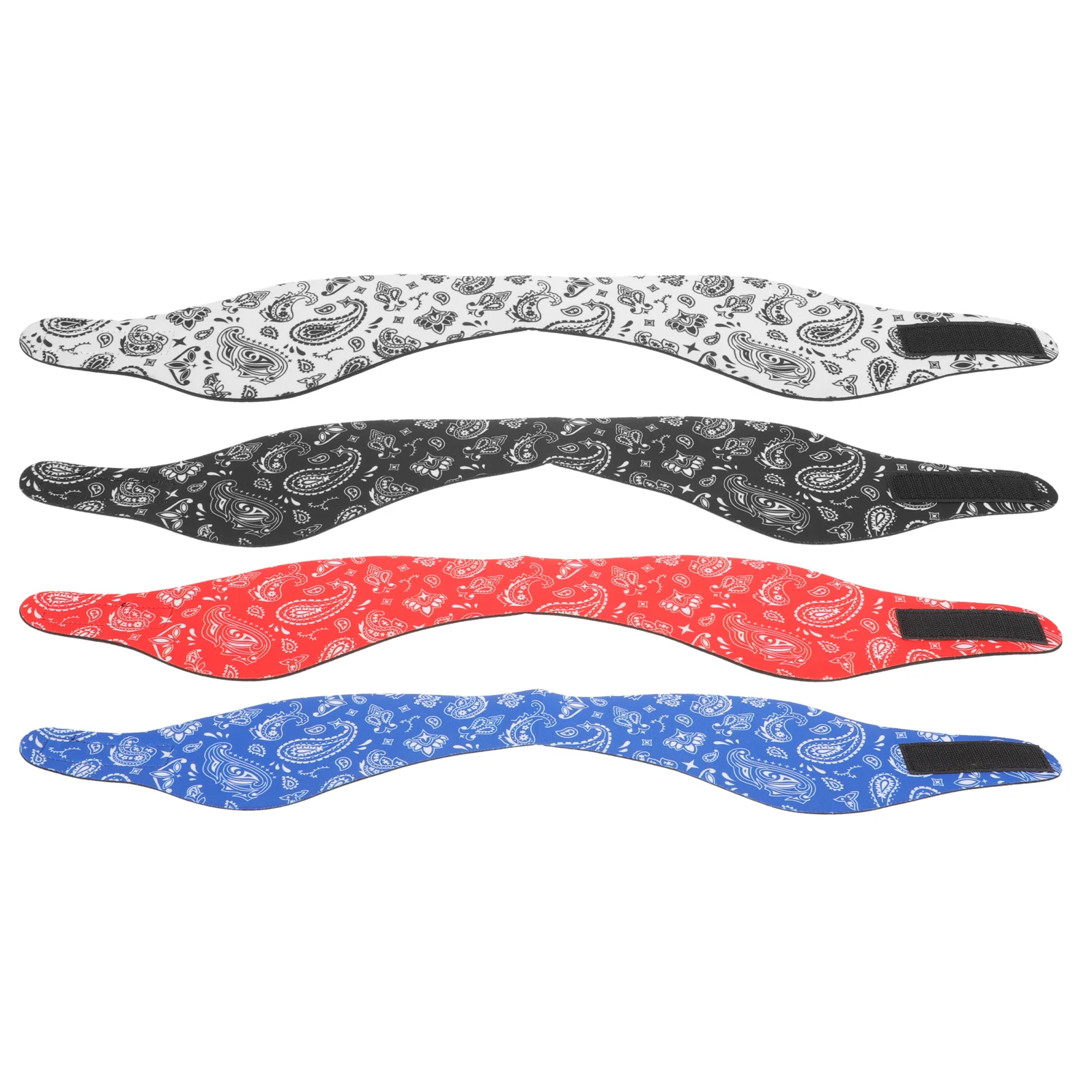 

4pcs Swimming Headbands Shower Ear Covers Adjustable Swim Headbands for Protection