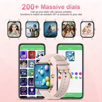 LIGE Fashion Smart Watch BT Call Custom Dial Curved Glass Luxury Bracelet Women's Health Monitor Lady Gift Clock Smartwatch Men 2