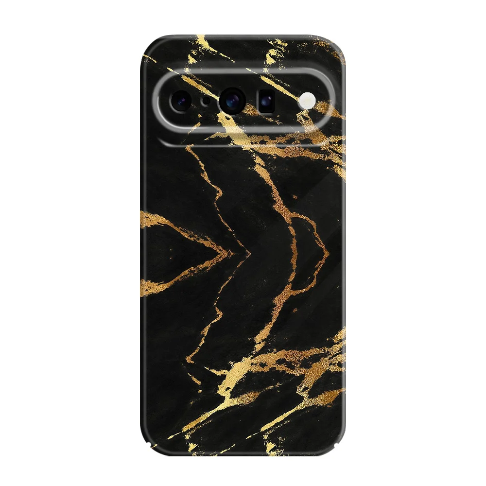 Gold Marble Hard Cover Phone Case with 5G Film Finish