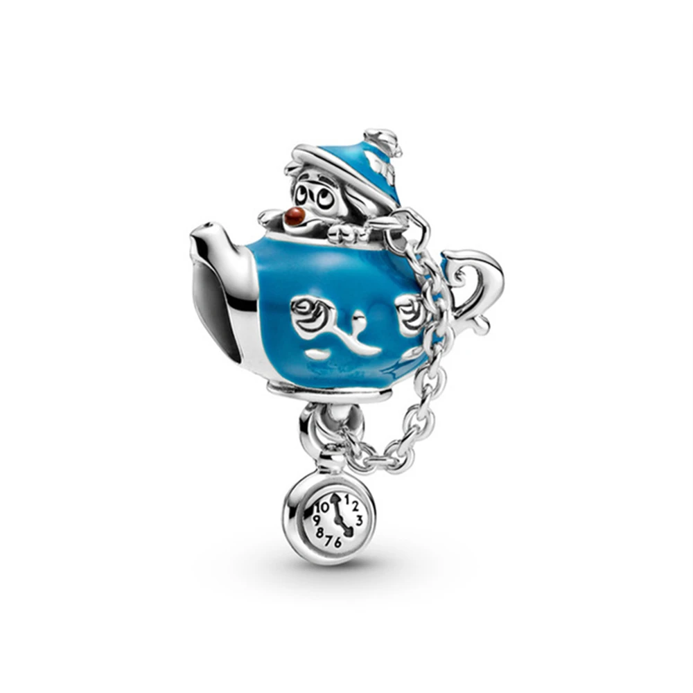 Herocross 925 Sterling Silver Alice In Wonderland Cat Charm of ley 925 Chain Beaded Fit Original Bracelet DIY Ladies Jewelry 3