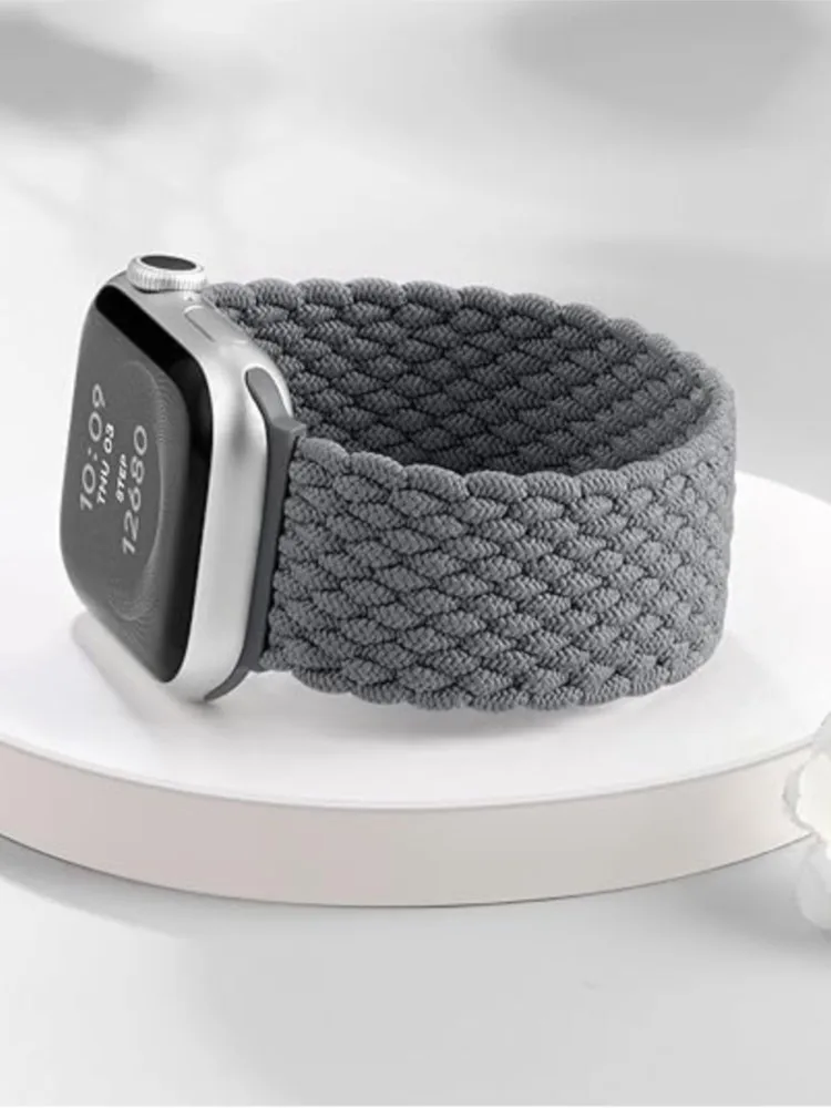 

Band For apple Watch Strap 44mm 40mm 45mm 49mm 41mm 38mm 42mm braided correa Bracelet iWatch series 7 3 5 6 8 9 Ultra 2 SE 40 mm