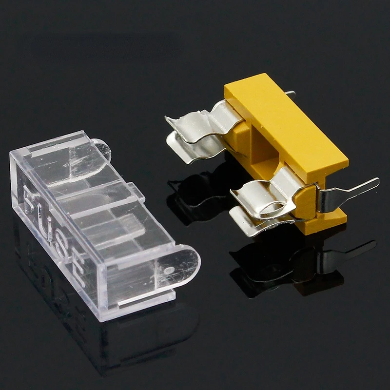 Panel Mount PCB Fuse Holder Case w Cover 5x20mm AliExpress