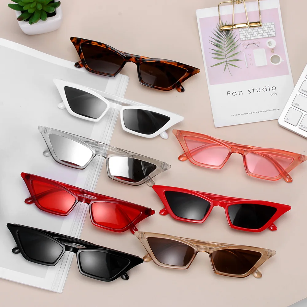 

1PC Unisex Vintage Cat Eye Sunglasses Fashion Small Frame UV400 Shades Sun Glasses Party Travel Streetwear Eyewear