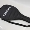 Black Beach Tennis Racket Bag Plate Tennis Racket Bag Oxford Cloth Shoulder Racket Bag Logo Print Straddle Bag 6