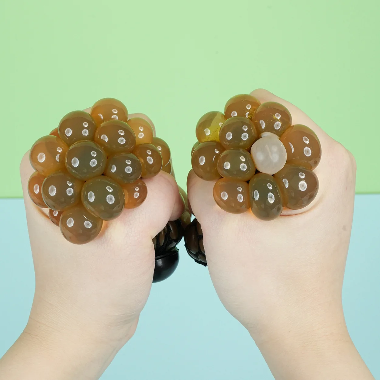 Creative Stress Relief Squeezing Balls Grape Ball Soft TPE Stool Shit Trick Prank Decompression Antistress Toys for Kids Adults