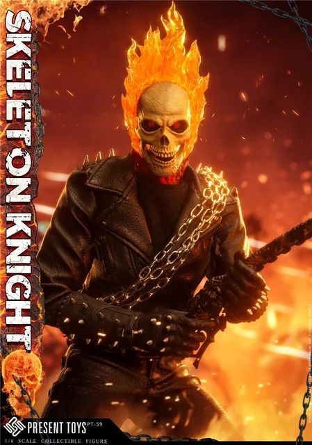 In Stock PRESENT TOYS PT-sp59 1/6 Scale Male Skeleton Knight