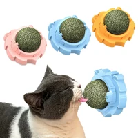Natural Catnip Balls Lickable Cat Grass Snack Kitten Scratchers Toy Treats Chewing Fresh Breath For Small Medium Pet Cat 1
