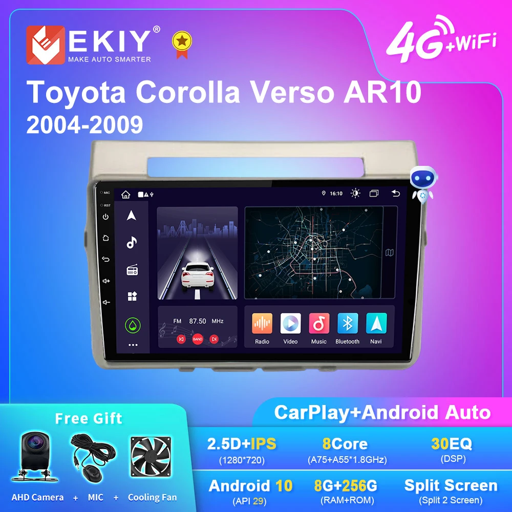 

EKIY X7 Android Car Radio For Toyota Corolla Verso AR10 2004-2009 Navigation GPS DSP Carplay Multimedia Player Auto Stereo 2din
