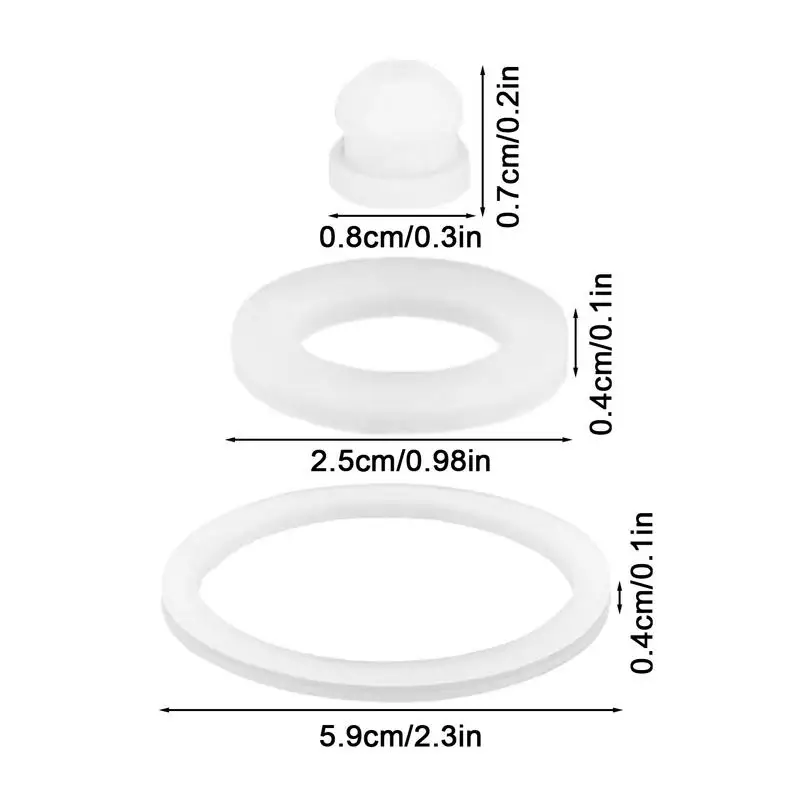 Water Bottle Vent Hole Gasket Vent Hole Gaskets Replacement Food-grade Silicone Cup Lid Gasket Rings Fits 14/18/22/32/40/64oz