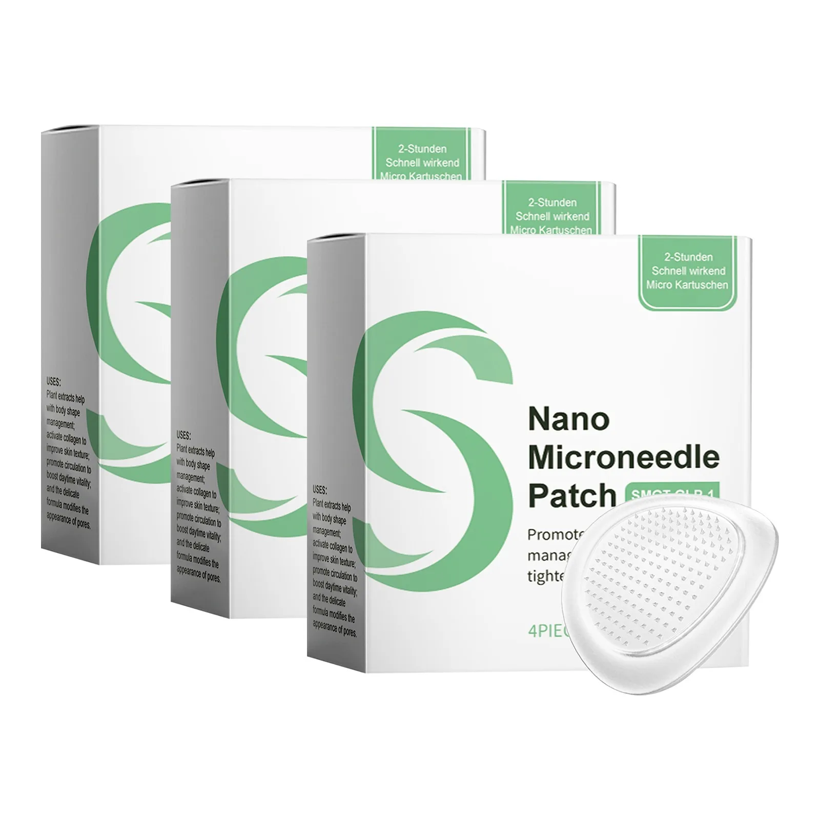 smgt glp 1 nano microneedle patch SMGT-GLP-1 (4pcs) - Painless Injection Alternative for Weight Loss Diabetes - With Hyaluronic Acid Generic Croaie Nano Microneedle Patch,SMGT