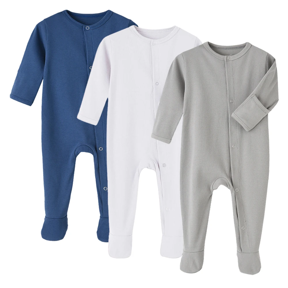 Cotton Sleeper Baby Rompers Girl Footies Boy Sleepsuits New Born Pajamas Jumpsuit One-Pieces Roupa Jumper Grows Printed Growing