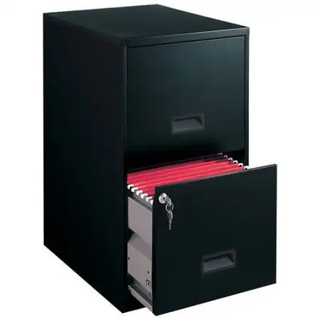 Filing Cabinet 2-Drawer Steel File Cabinet with Lock: Keep Your Files Organized and Secure!