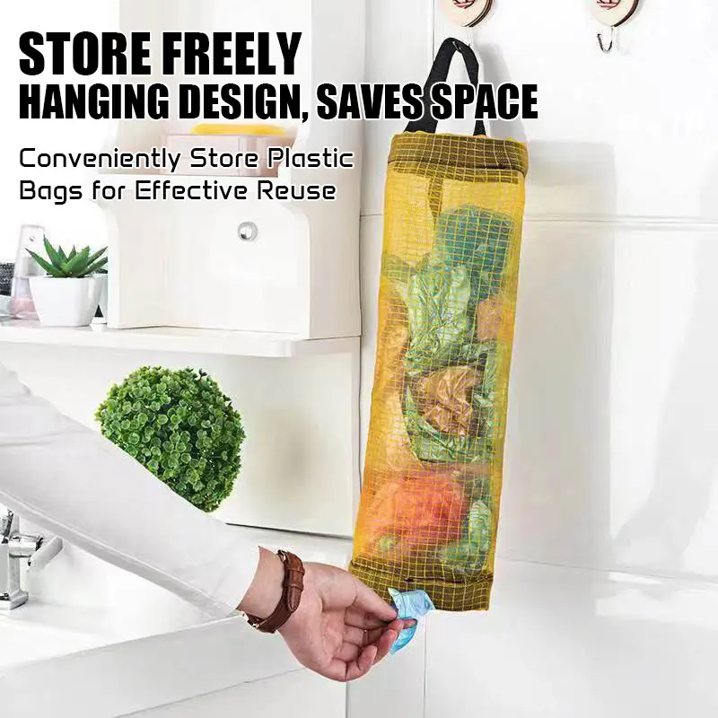 Wall-Mounted Kitchen Waste Bag Organizer