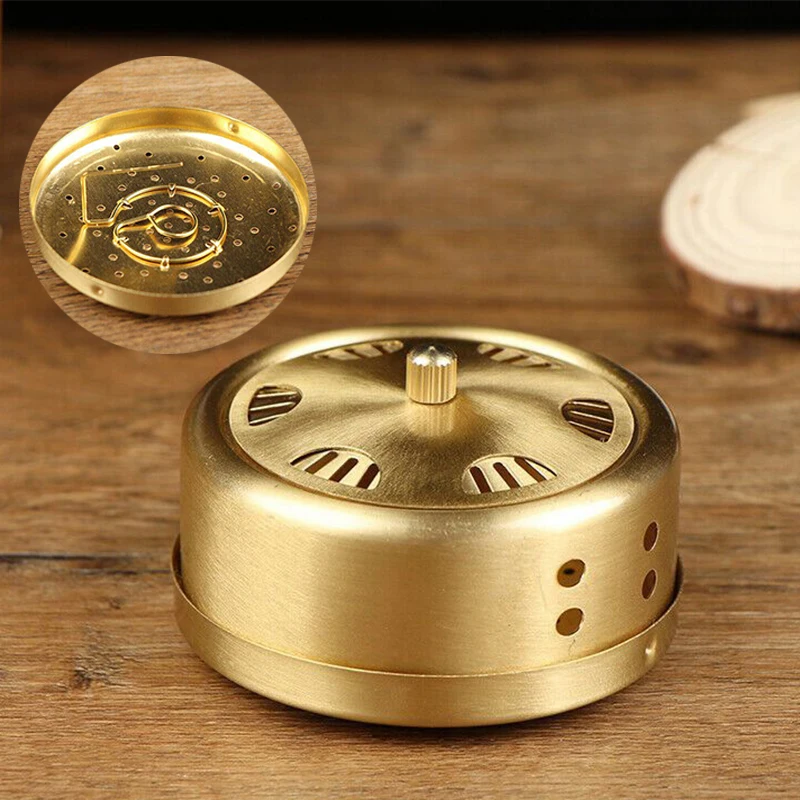 

Moxa Moxibustion Box Bag Roller Acupuncture Brass Copper Box Moxa Burner