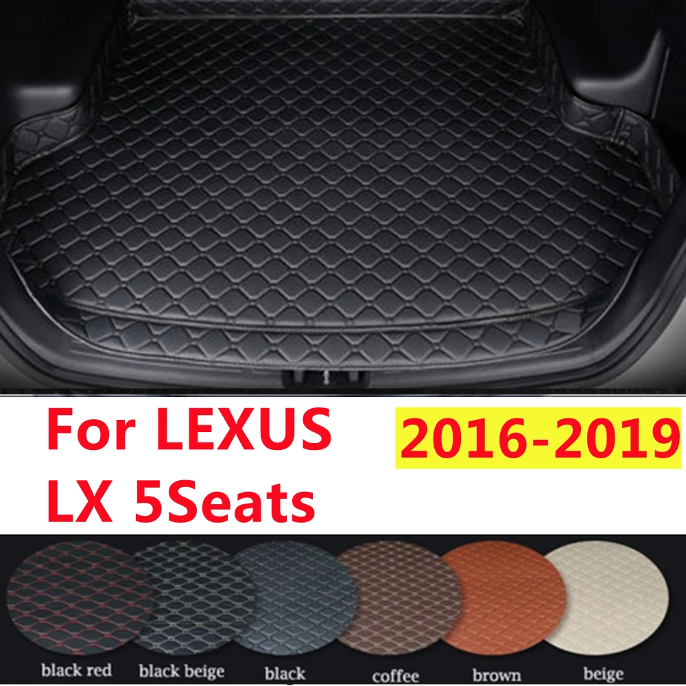 

SJ Высокая сторона на заказ подходит для LEXUS LX-SERIES 2016-17-2019 всепогодный водонепроницаемый автомобильный коврик для багажника авто задний грузовой лайнер крышка ковра