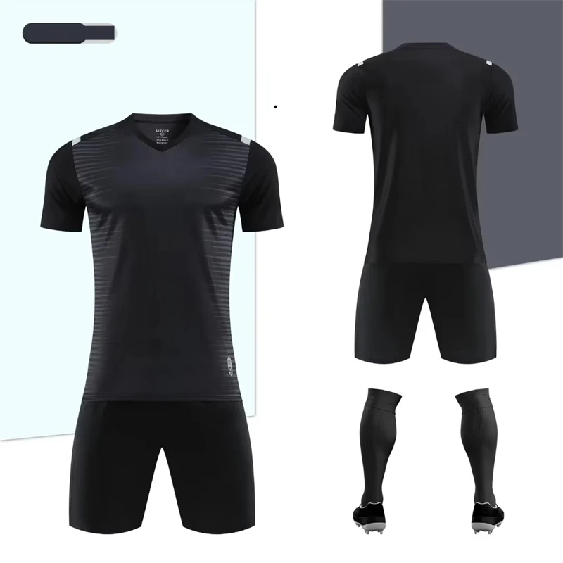 Children Soccer Jersey Top Grade Blank Soccer Kits Girl Boy Football Uniform Sportswear