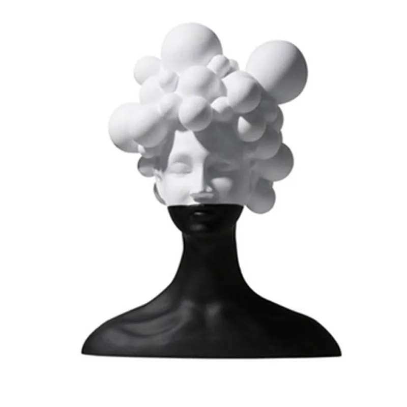 

Custom Simple Modern Resin Figure Sculpture Semi-statue Decoration Soft Decoration Home Light Luxury Decoration