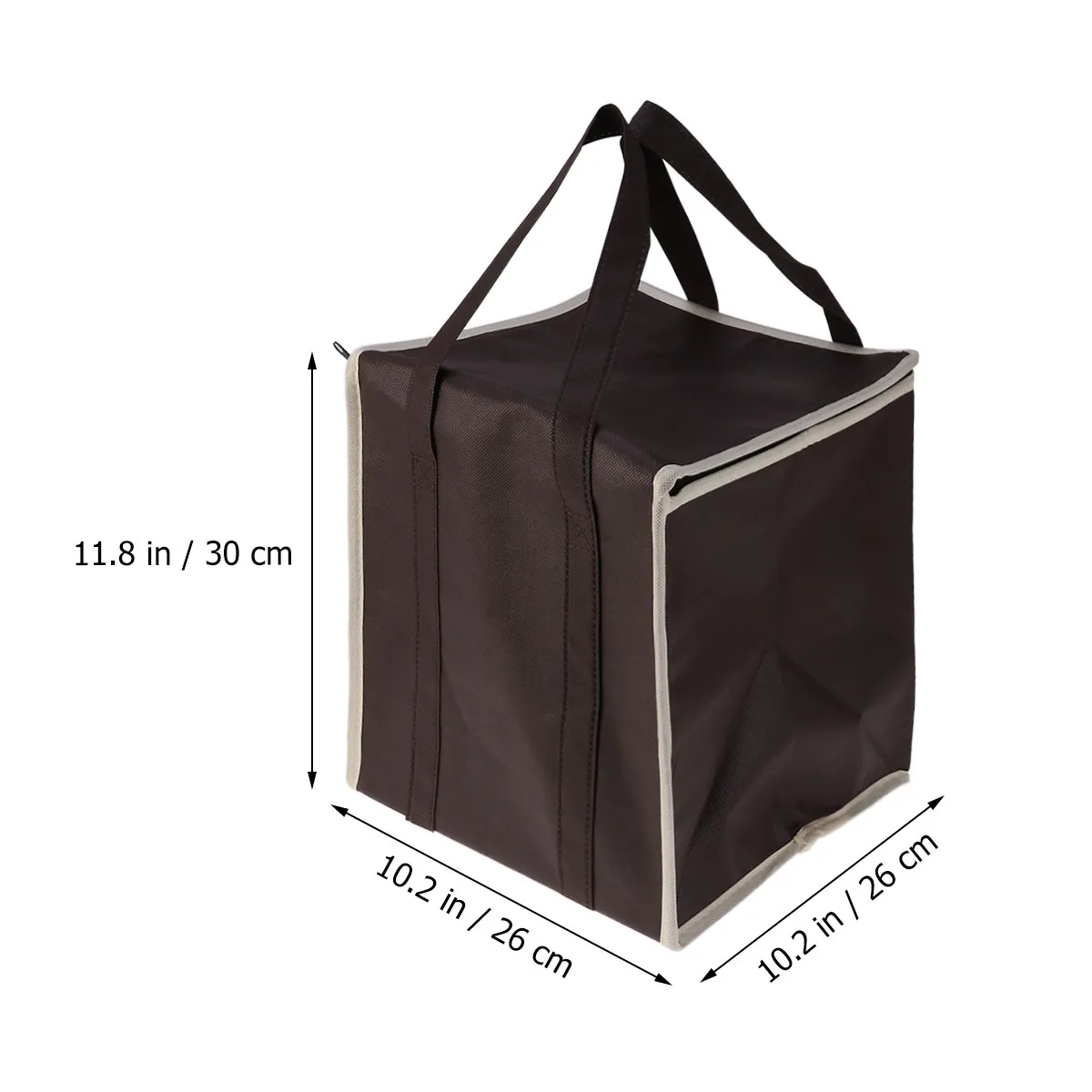 보냉 토트백 26x26x30cm 프리미엄 부직포 보온 도시락 가방 음식 배달, 식료품, 피크닉, 캠핑, 쇼핑용