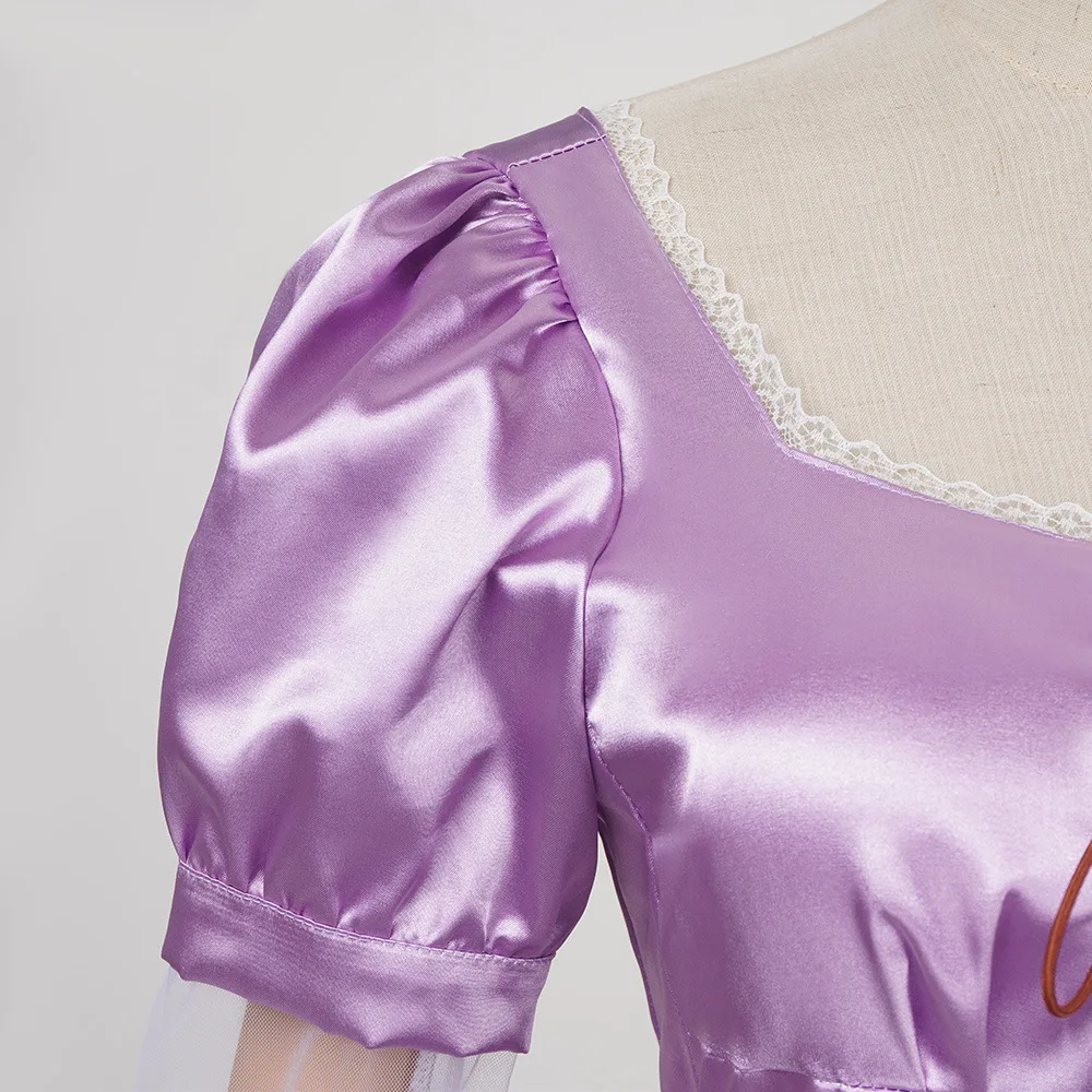 Anime Rapunzel Prinzessin Cosplay Kostüm Für Mädchen Frauen Rock Kleid Fantasia Halloween Karneval Partei Rolle Cartoon Outfit – Detail 7
