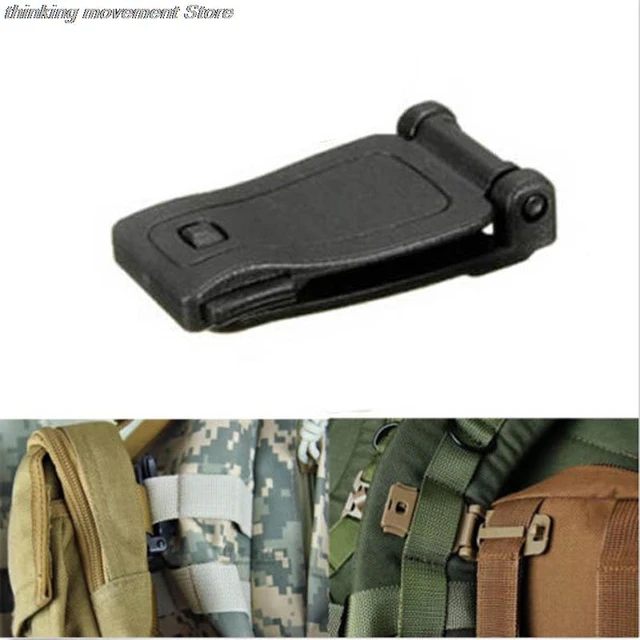 Bag Strap Accessories Camping Hiking Black Adjust Keeper Belt end Clip  Tactical Backpack Buckles Molle Webbing Buckle - AliExpress