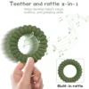Color Kids 1PC Baby Silicone Teething Toys BPA Free Rattles Teether Toys For Baby Gift Infants Molar Toys Training Sensory Toys 6