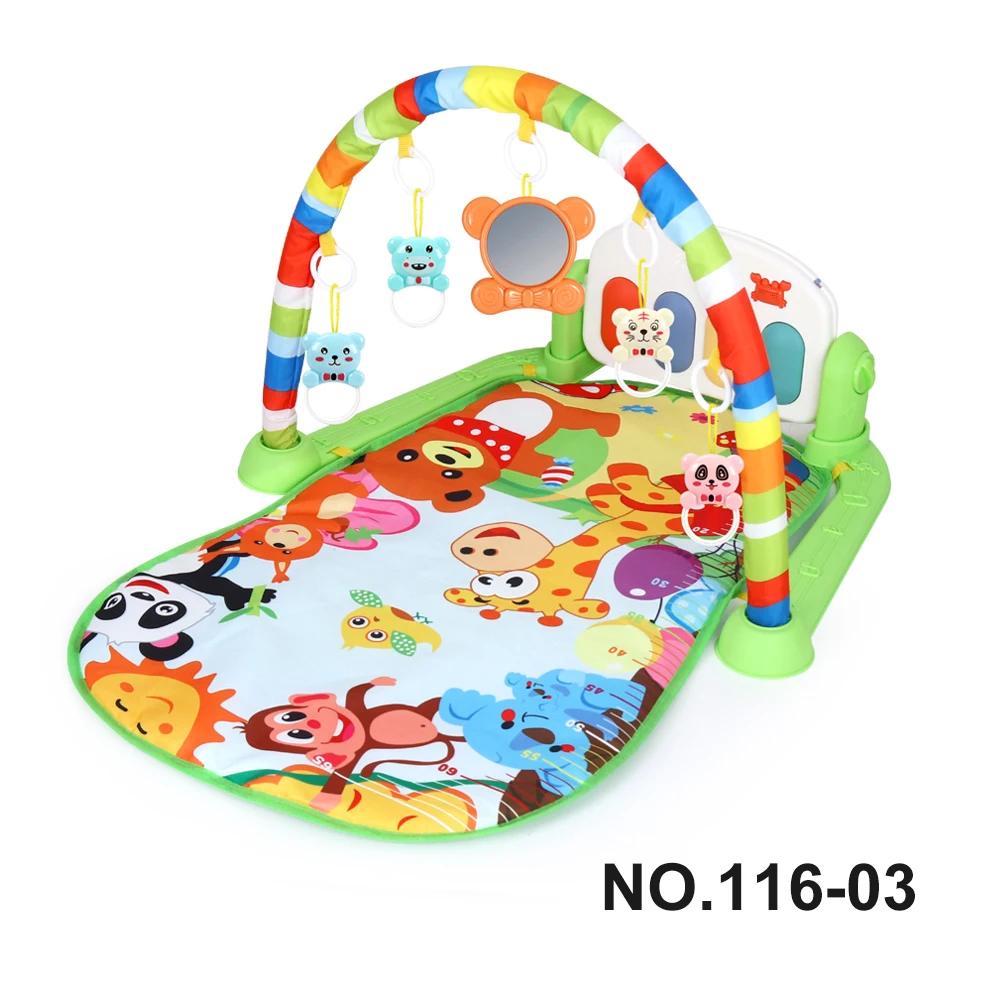 Multifunctional Fitness Frame Baby Activity Gym Play Mat Musical Rack Kid Infant Educational Crawling Carpet Toy Children Gift 3
