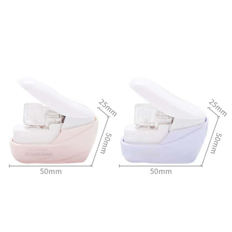 Mini No Nails Easy Effortless Stapler book Stapling Stapler Without Staple Office Binding Supplies School Supplies stapleless stapler