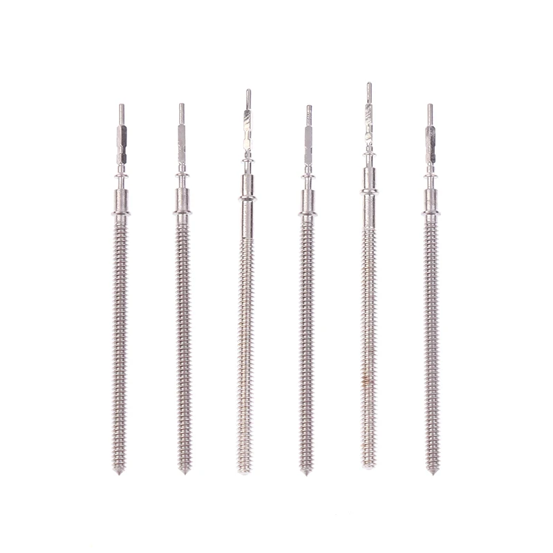 6 Stück Stahl kronen teile Kronen uhr Stahls chaft für vk63 vk64 vk67 vk68 vk61 Quarz werk Stiel Universal griffs chaft – Detail 10