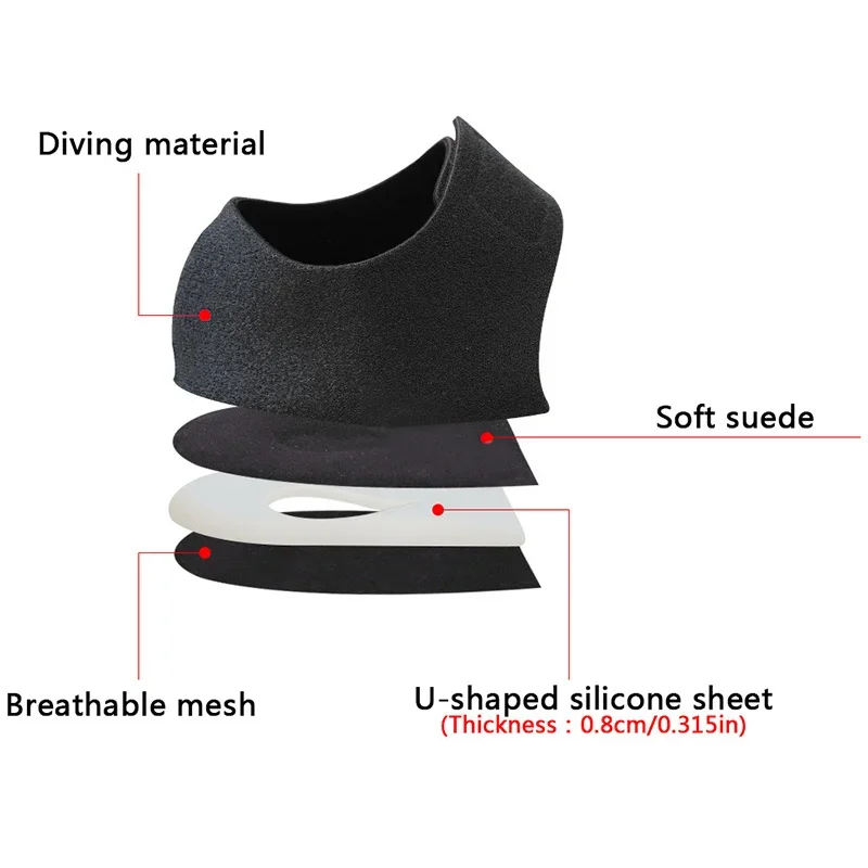 Heel Socks Compression Socks Plantar Fasciitis Heel Socks Anti-Crack Elastic Cloth For Achilles Tendonitis Calluses Spurs Cracked Feet Pain Relief Heel Pads