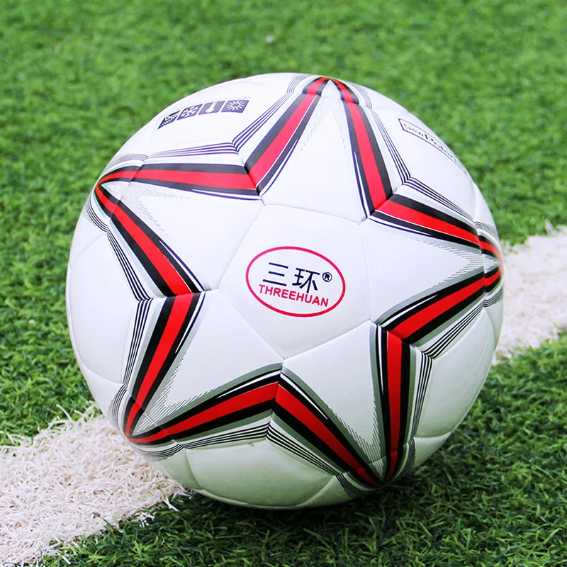 thumbnail image 1 of Balones de fútbol tamaño 5 para adultos, para entrenamiento de jóvenes, balones de fútbol sala estándar, de alta calidad, obsequios gratuitos, 1 of 5