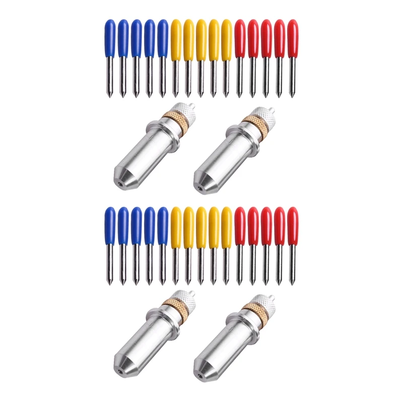 34 Pz/2Set 30/45/60 Gradi Per Roland Plotter Da Taglio Vinile Cutter Blade + Holder Refine Rabbit Redsail Cutter Blades