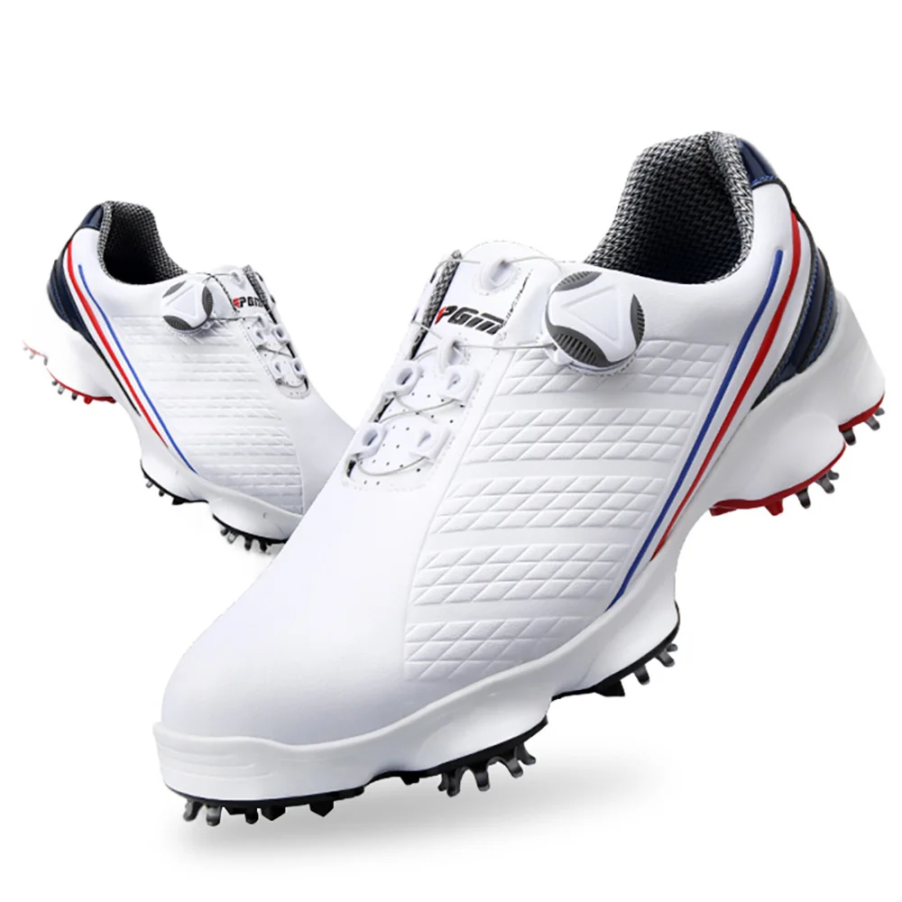 Pgm Golf Heren Comfortabele Knop Gesp Golf Herenschoenen Waterdicht Brede  Zool Sneakers Spikes Nagel Antislip golf Schoenen|Golfschoen| - AliExpress
