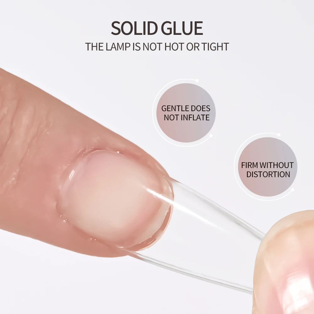 Jelly Glue Gel 5ml Strong Nail Glue No-Wipe Gel For Rhinestone False Nails