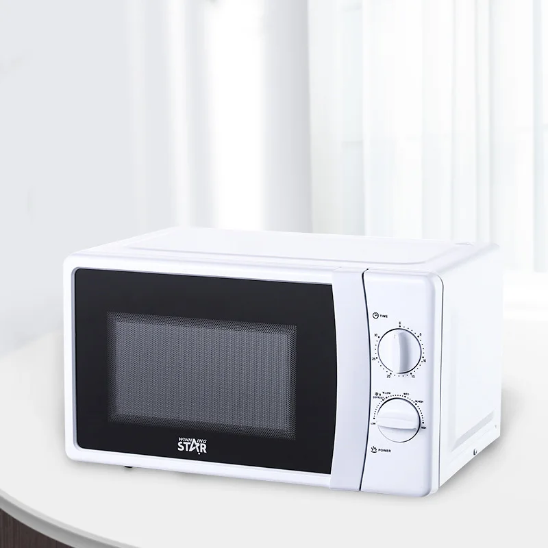 20L Classic Microwave Oven 6gears Temperature Adjustable Mechanical Rotary Turntable 700W Timing Heating Micro Wave Oven 220V 5