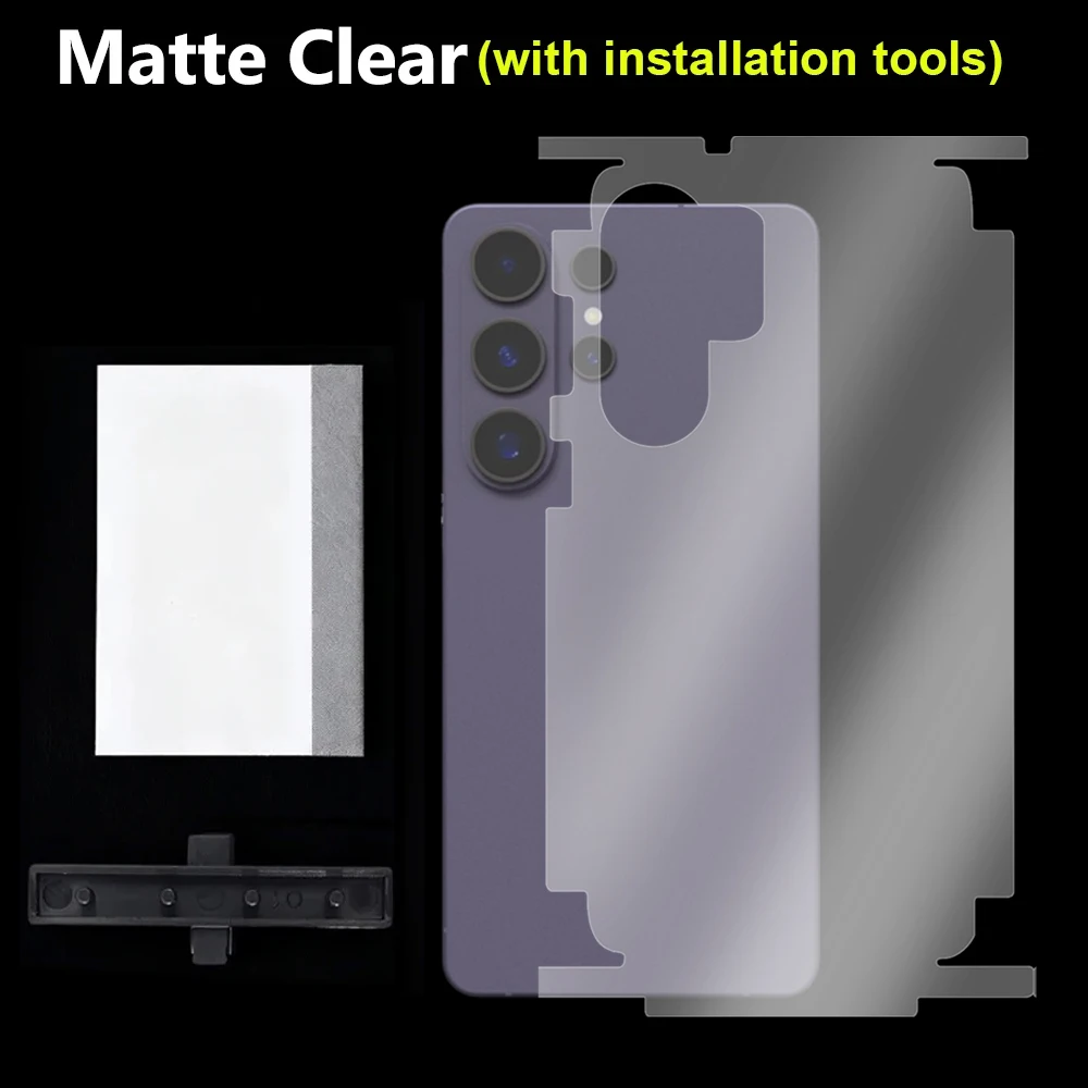 Full Cover Back Frame Hydrogel Film & Border Sticker - HD Clear Protector