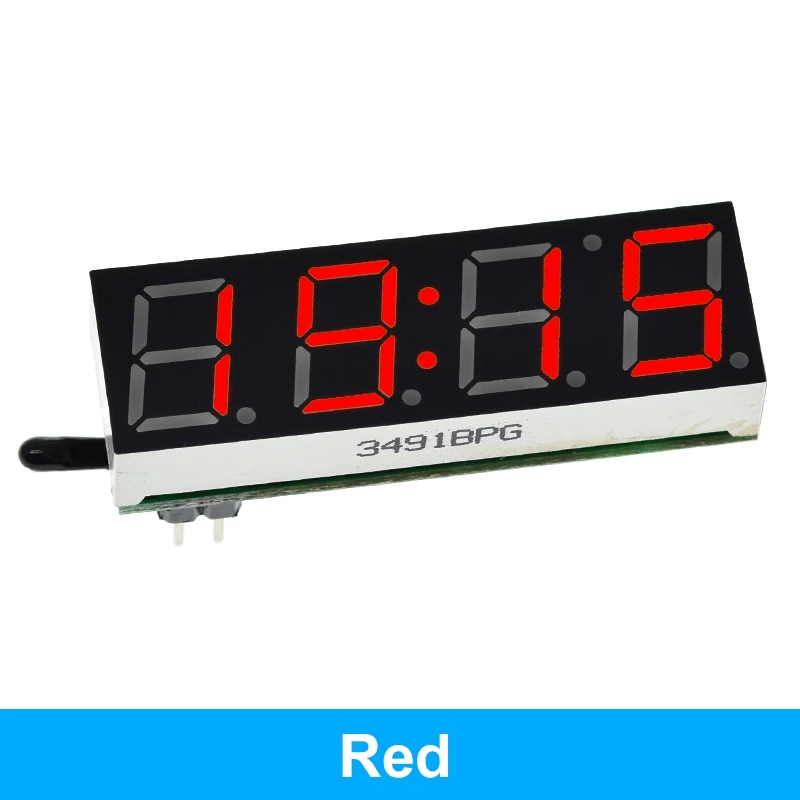 TZT 1/3PCS 3 In 1 LED RX8025T Digital Clock Temperature thumbnail 4