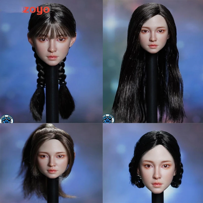 

Pre Sale SUPER DUCK SDH042 1/6 Asian Beauty Head Sculpt Carving Model Fit 12'' TBL Female Suntan Action Figure Body