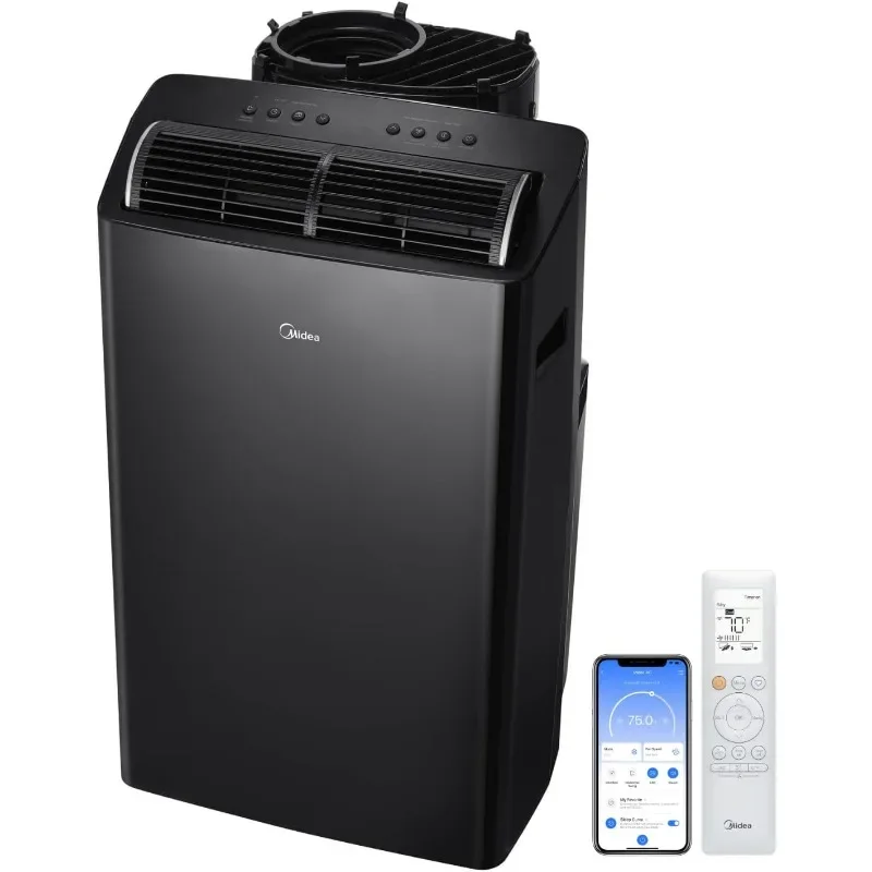 

Midea Duo 14,000 BTU (12,000 BTU SACC) High Efficiency Inverter Ultra Quiet Portable Air Conditioner,with Heat up to 550 Sq