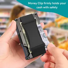  Metal Card Wrapped Carbon Fiber Wallet Wallet Rfid Antitheft Brush Blocking Technology Minimalist Slim Wallet For Men 