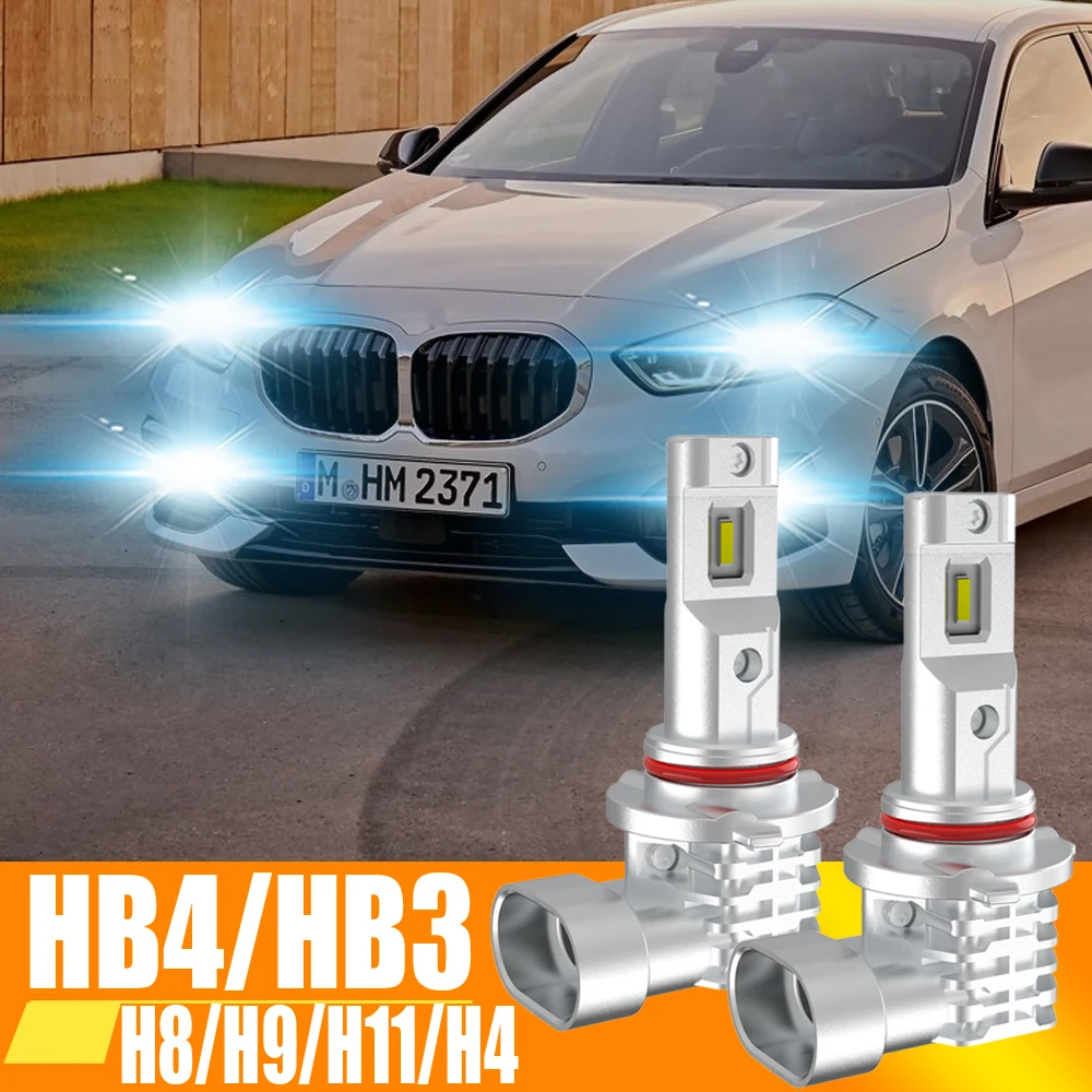 

CSP HB3 9005 супер яркие H11 H4 светодиодный фары ДХО H8 HB4 9006 турбо автомобильные лампы аксессуары для противотумансветильник диодные лампы для авто