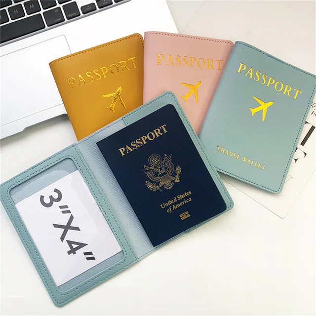 Bag Passport jiayouya cover Leather Passport For Travel Cactus Id Card  Holder Travel Accessories - Luggage Cover - AliExpress