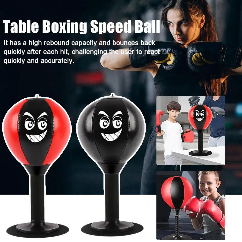 Desktop Boxing Speed Ball Punching Bag Stress Buster With Cup Punch Cup Table Desk Boxing Suction Reduce Ball Tension Sucti X6z9