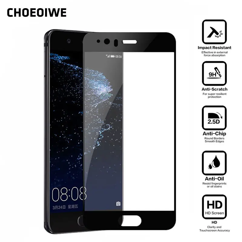 

for Huawei P10 Lite Screen Protectors Full Tempered Glass for Huawei P10 P10lite Anti-Scratch Protective HD Film