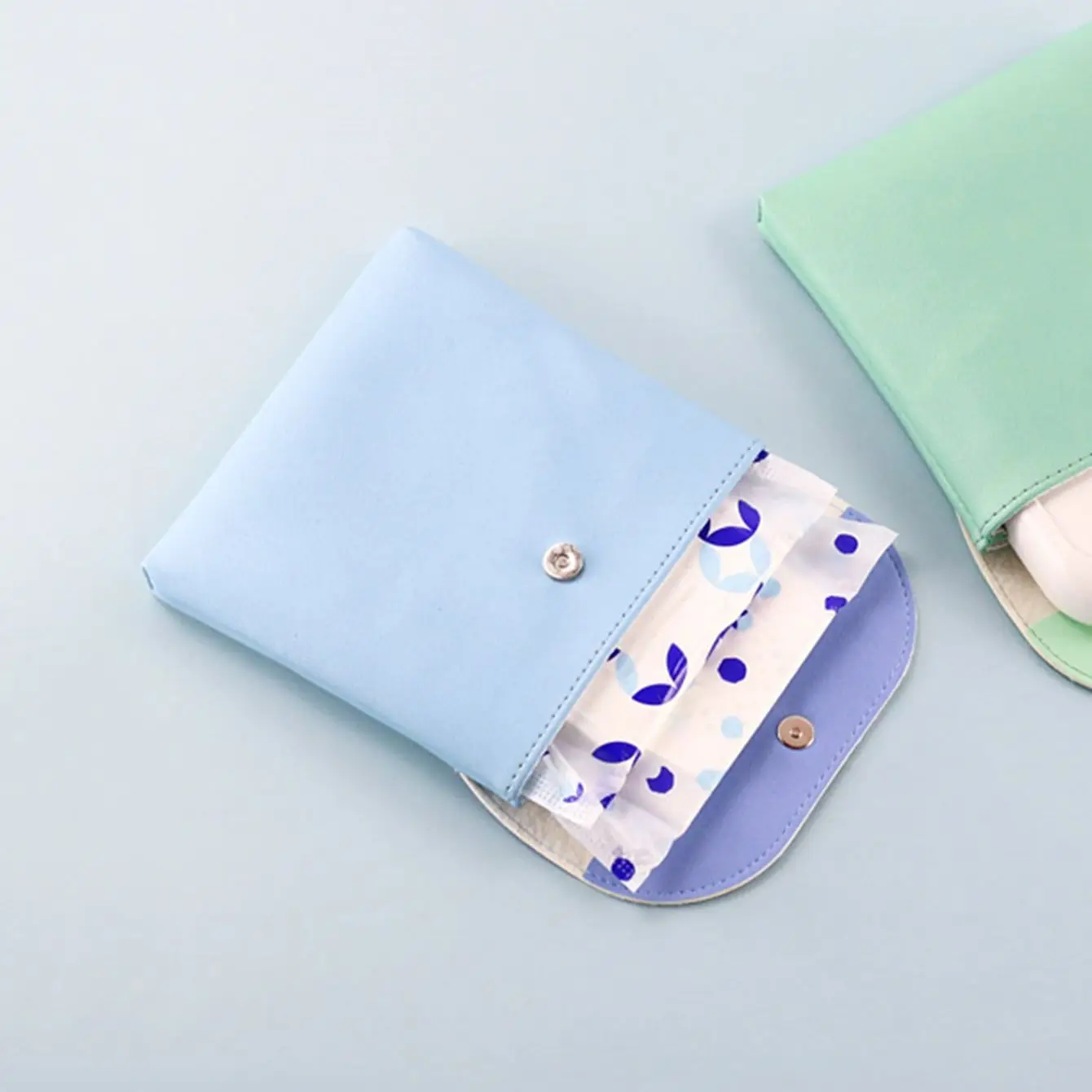 1pc-Simple Mouth Red Envelope Sanitary Pad Storage Bag Student Portable Large Capacity Portable Sanitary Pad Bag