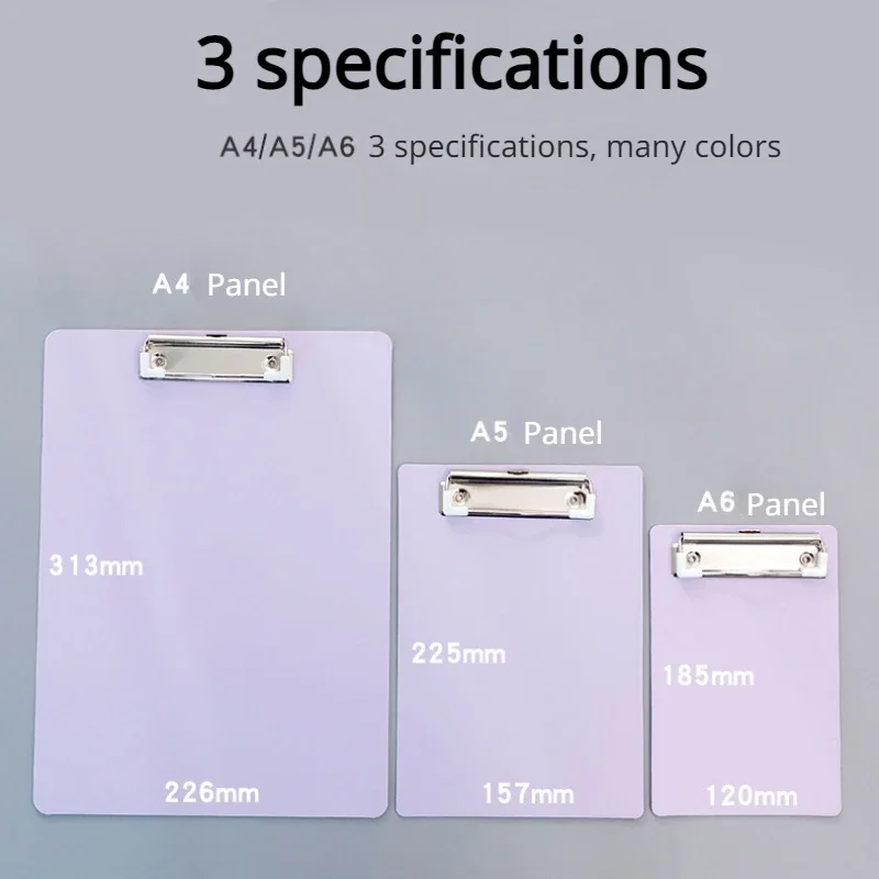 A4 A5 A6 Plastic Board Office Student Writing Signature Board Clipboard Table Organizer Folder Documents