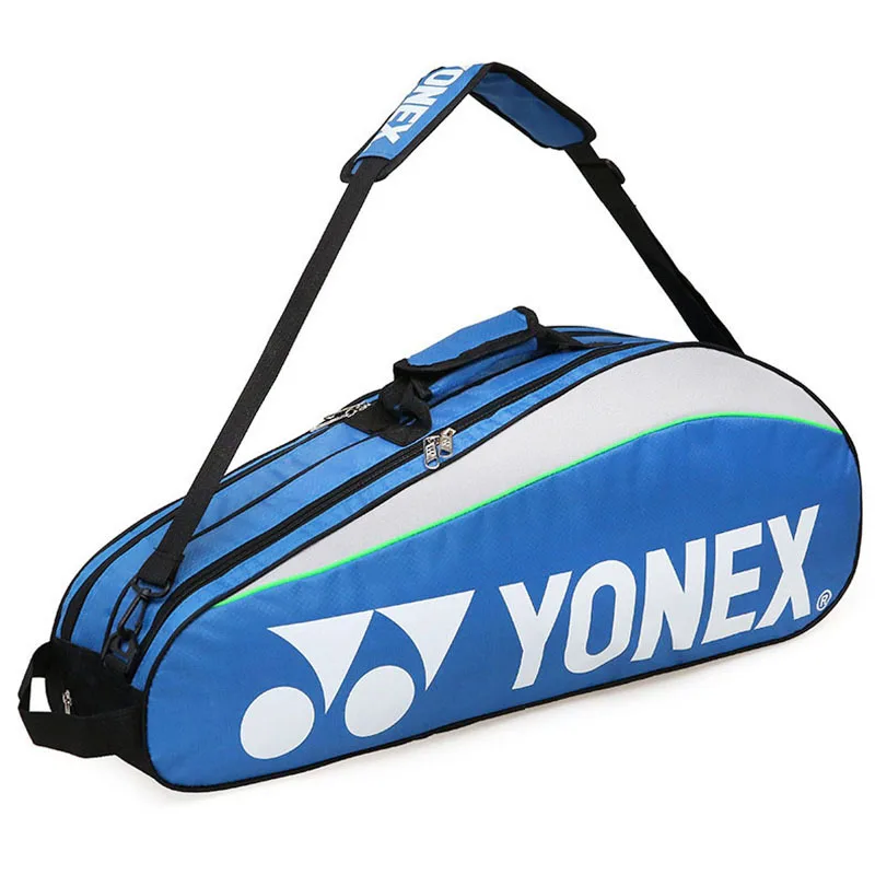 Large Capacity Waterproof and Dustproof 3 Sticks Racket Bag Tennis Racket Bag Multi-Function Sports Bag Outdoor Equipment Badminton Racket Bag Shoulder Racket Bag 