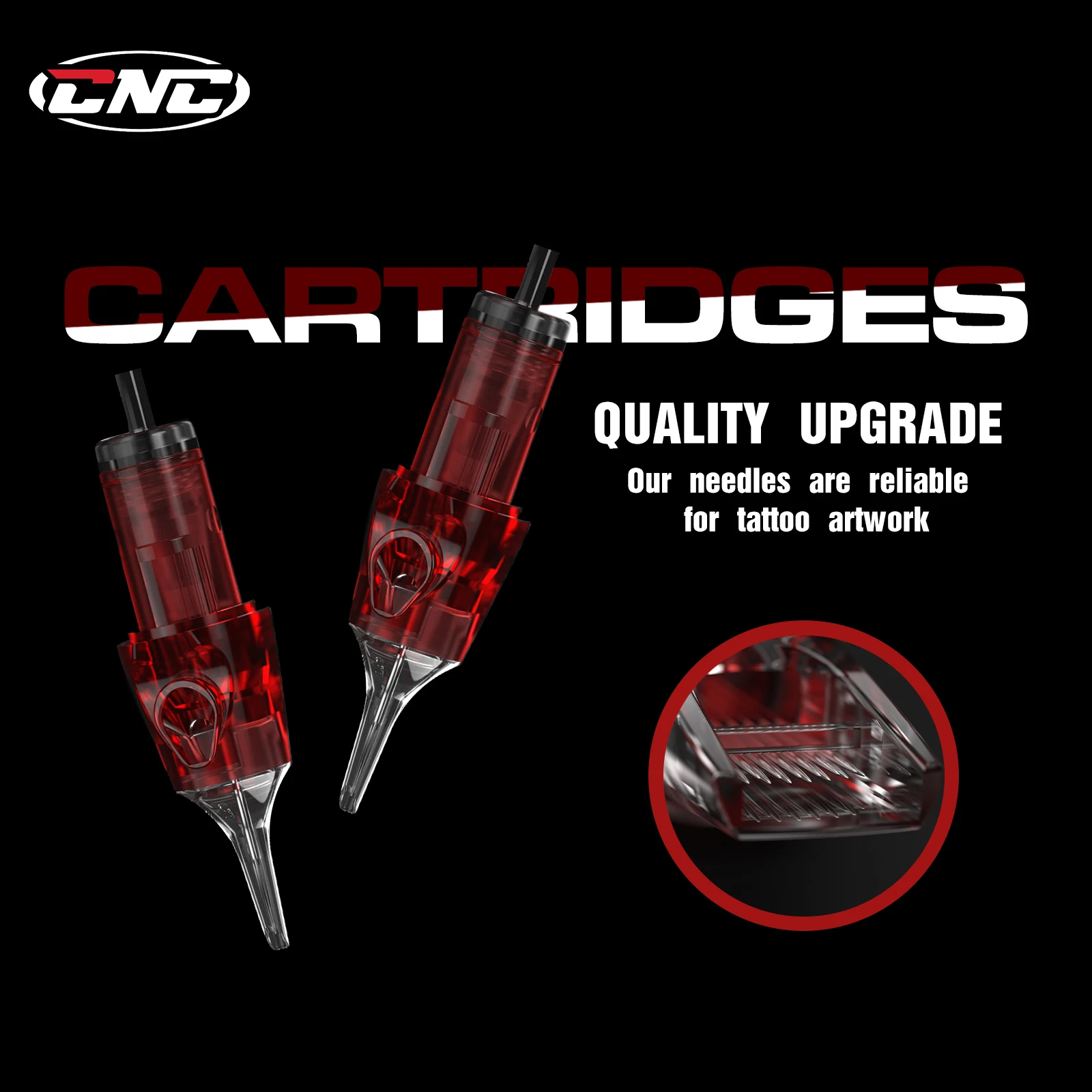 CNC 20Pcs Disposable Mixed #10 #12 Standard Cartridge Tattoo  Needles Permanent Makeup Body Art For Tattoo Supplies Equipment 4