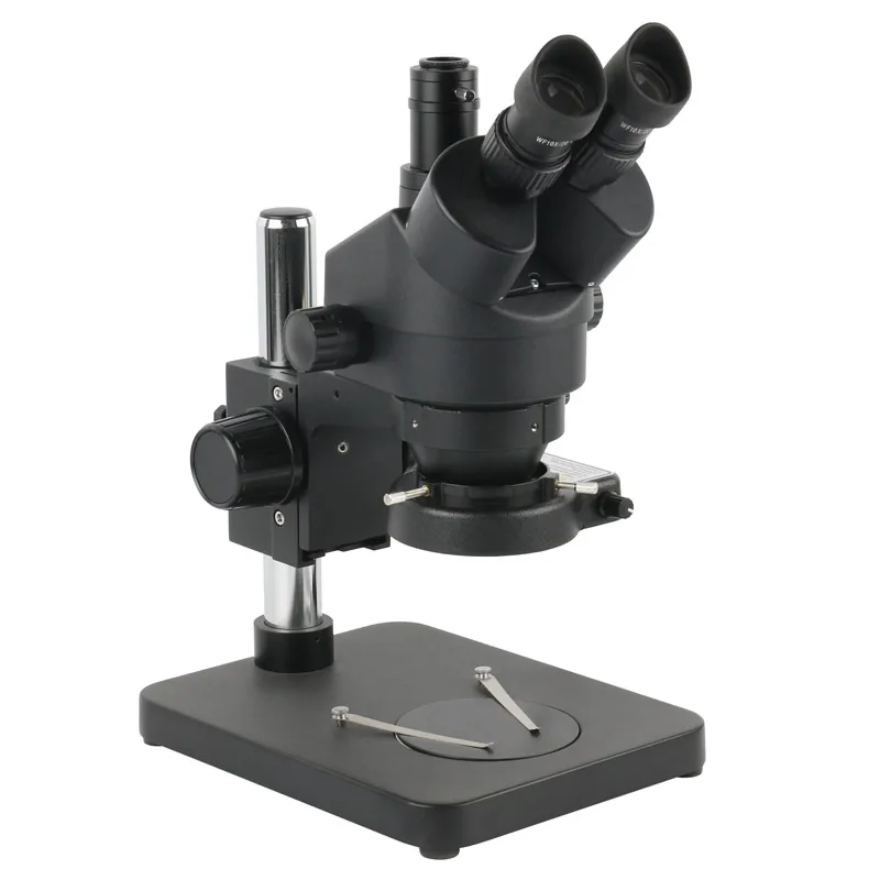 Microscopio estéreo Trinocular Industrial Focal Simul, aumento de Zoom continuo 7X - 45X para soldadura de reparación de PCB de teléfono de laboratorio