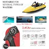 Super Cool Electric Remote Control Jet Racing Boat 2.4G 100M Highlight Searchlight Low Power Warning RC Speedboat Boat RC Toys 3